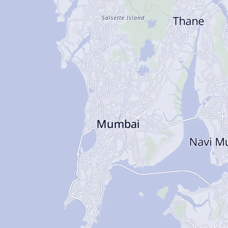 Street map of Mumbai marking Dr Jigar Bhatt Hair Transplant Klinic in Ghatkopar West.
